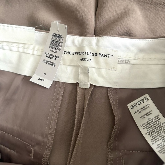 NWT💕 Aritzia The Effortless Pant Wider* Crepette - Nomad Taupe - Picture 3 of 7